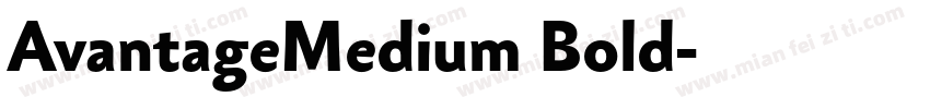 AvantageMedium Bold字体转换